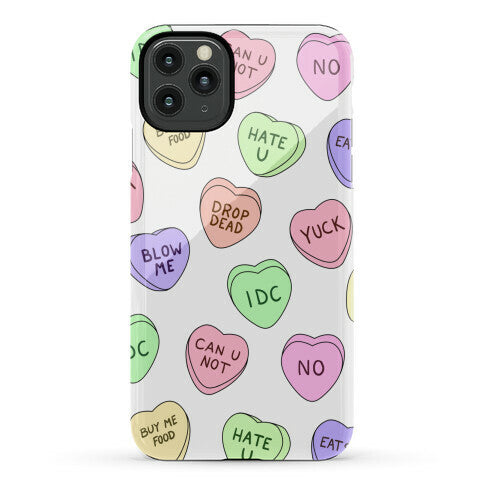 Conversation Hearts Phone Case